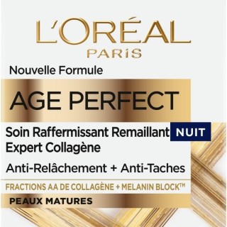 Creme de Nuit Age Perfect Nouvelle Formule L'OREAL PARIS - Peaux matur