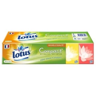 LOTUS Mouchoirs compact - x24