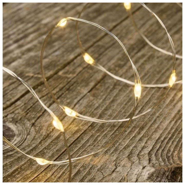 Guirlande lumineuse M-C 100 MicroLED BLANC CHAUD Ø1,5mm