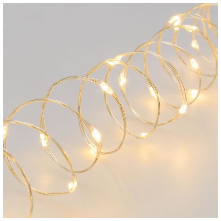 Guirlande lumineuse M-C 300 MicroLED BLANC CHAUD Ø1,5mm