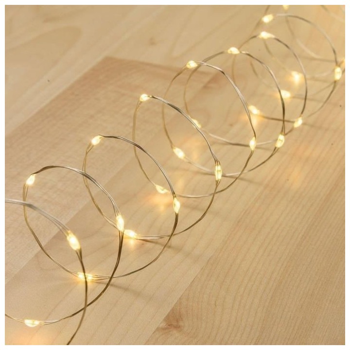 Guirlande lumineuse M-C 300 MicroLED BLANC CHAUD Ø1,5mm