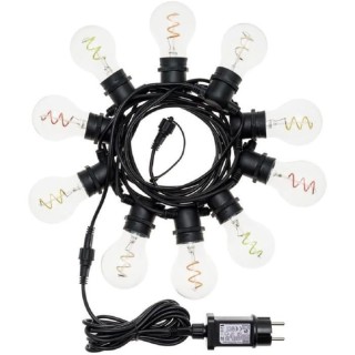 LOTTI Guirlande lumineuse guinguette d'extérieure - 10 ampoules E27 g