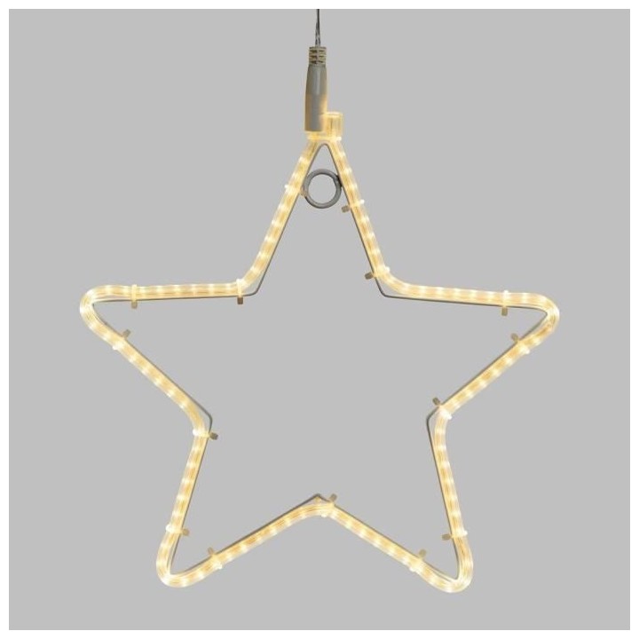 Étoile LED LOTTI Ø30cm - Strip 96 - 1 m - Blanc chaud