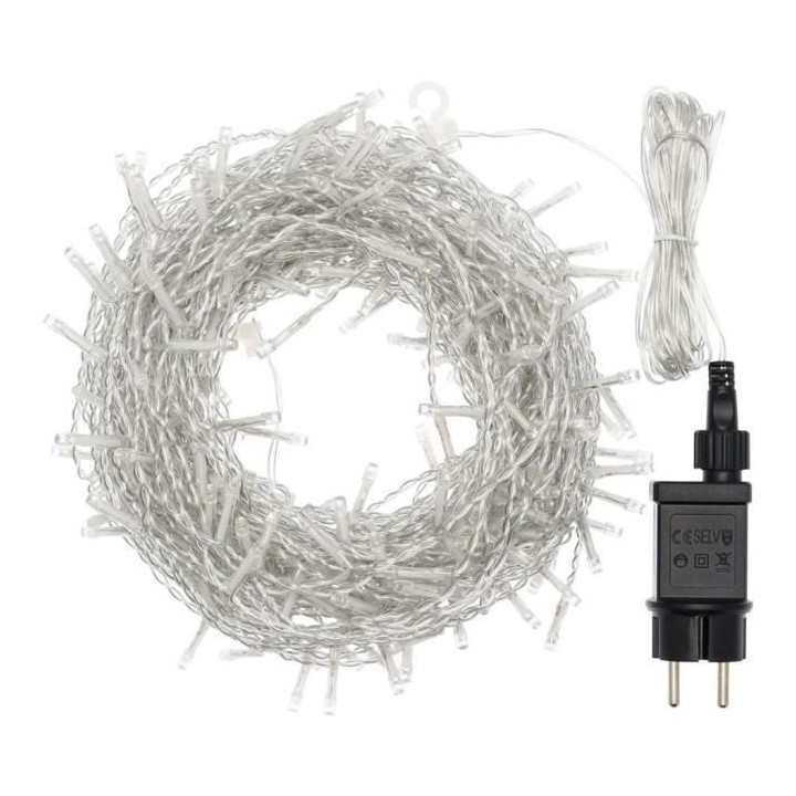 Stalactite M 345xH180cm 300 LED BLANC CHAUD et BLANC Ø5mm