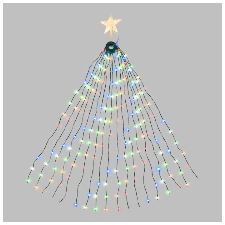 Rideau manteau LOTTI 155 cm de hauteur - Vert + Cimier Étoile pour Sa