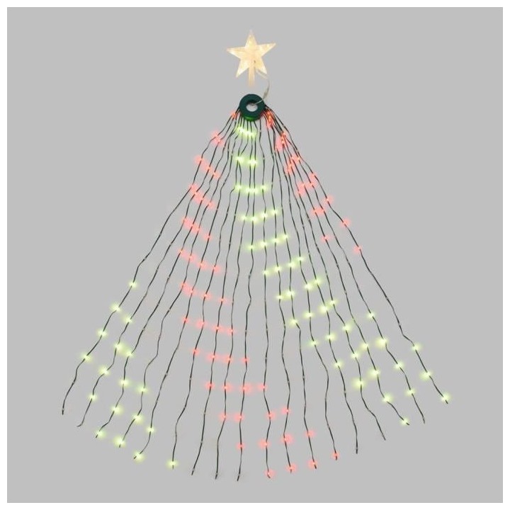 Rideau manteau LOTTI 155 cm de hauteur - Vert + Cimier Étoile pour Sa