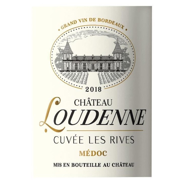 Château Loudenne Cuvée Les Rives 2018 Médoc - Vin rouge de Bordeaux