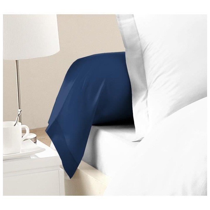 LOVELY HOME Lot de 2 taies de traversin - 85 x 185 cm - 100% coton - B