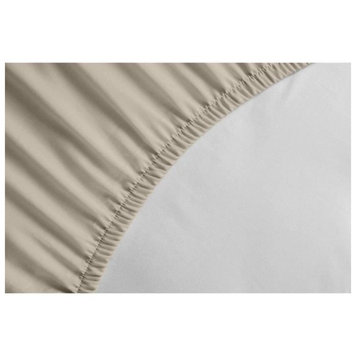 Drap housse - 100% coton - 90 x 190 + Bonnet 25 cm - LOVELY HOME