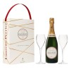 Coffret Champagne Laurent-Perrier La Cuvée - 1 bouteille x 75 cl + 2 flûtes