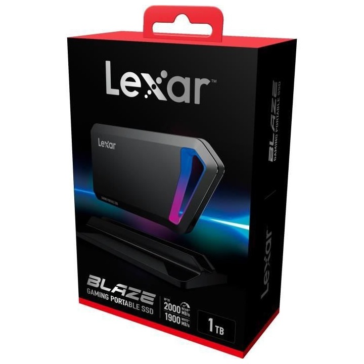 Disque SSD Externe - LEXAR - SL660 - 1 To - USB3.2 Gen2*2 type C (LSL6