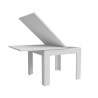 Table a manger extensible NUORI - Décor blanc mat - 6/8 personnes - L 96-190 x l 95 cm