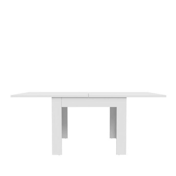 Table a manger extensible NUORI - Décor blanc mat - 6/8 personnes - L