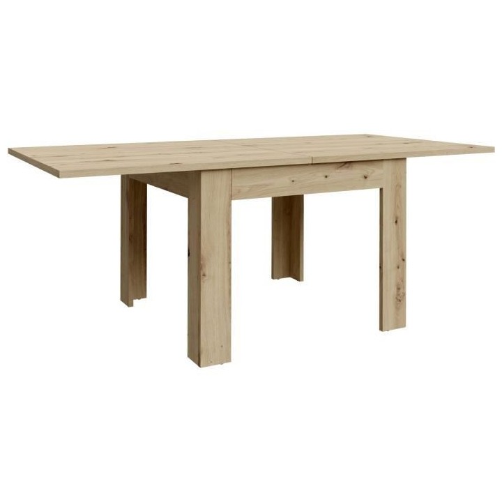 Table a manger extensible NUORI - Décor chene artisan - 6/8 personnes
