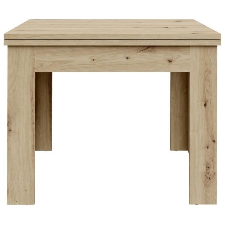 Table a manger extensible NUORI - Décor chene artisan - 6/8 personnes