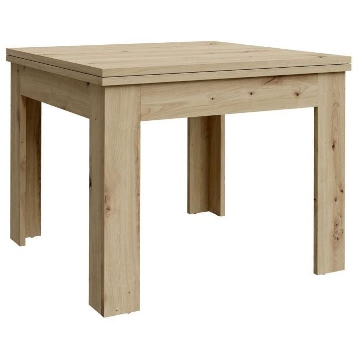 Table a manger extensible NUORI - Décor chene artisan - 6/8 personnes