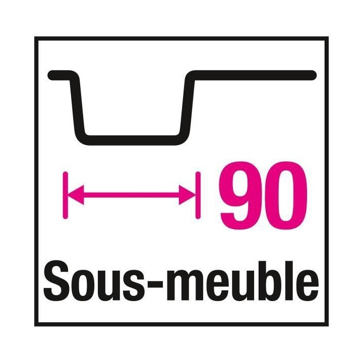 EWI Evier cuisine a poser timbre d'office 2 bacs + 1/2 bac - Céramiqu