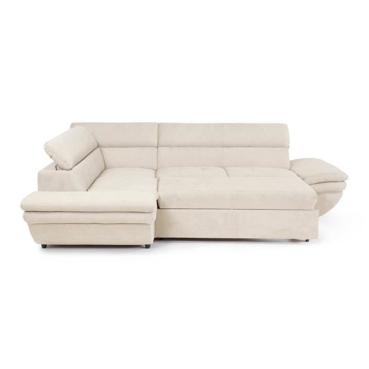 Canapé d'angle convertible gauche 4 places LUKE - Tissu All senses be