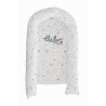 LULU CASTAGNETTE - Coussin couffin JOLIE MOME 48x90 cm - Airballon - Réversible et déhoussable - 100% Coton - Gris