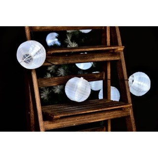 LUMIJARDIN Lanternes guirlande lumineuse solaire 10 lampions a LED - R