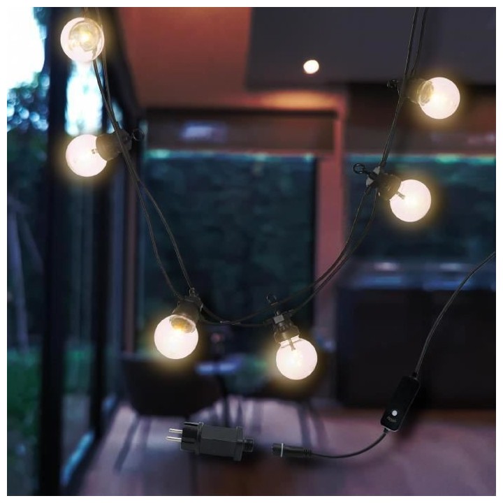 LUMI JARDIN Guirlande lumineuse extérieure connectable Party Clear -