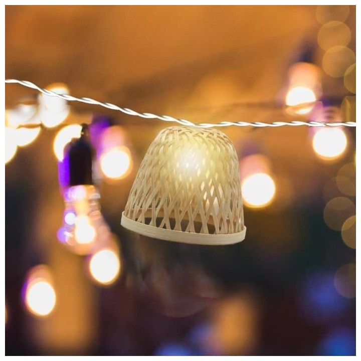 CHILL Guirlande lumineuse solaire sans fil - LED blanc chaud