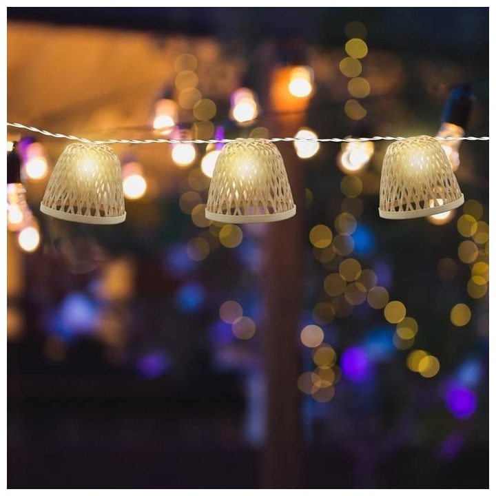 CHILL Guirlande lumineuse solaire sans fil - LED blanc chaud