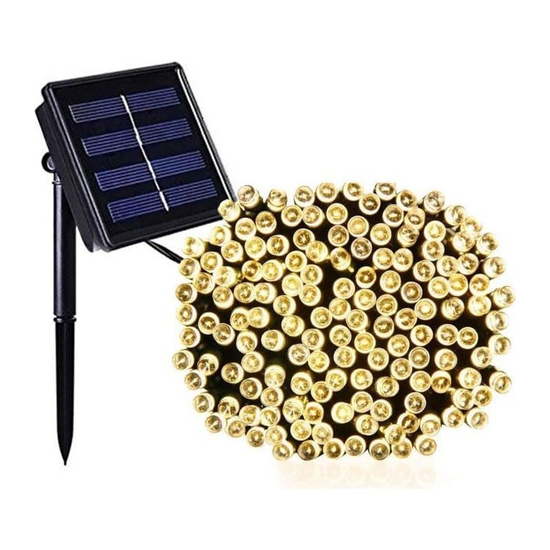 LUMI JARDIN Guirlande lumineuse solaire Yogy Solar - Lumiere blanc chaud solaire - 200 LED - 1700 cm