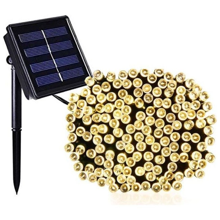 LUMI JARDIN Guirlande lumineuse solaire Yogy Solar - Lumiere blanc cha