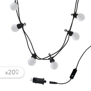 LUMI JARDIN Guirlande lumineuse extérieure connectable Party Milky -