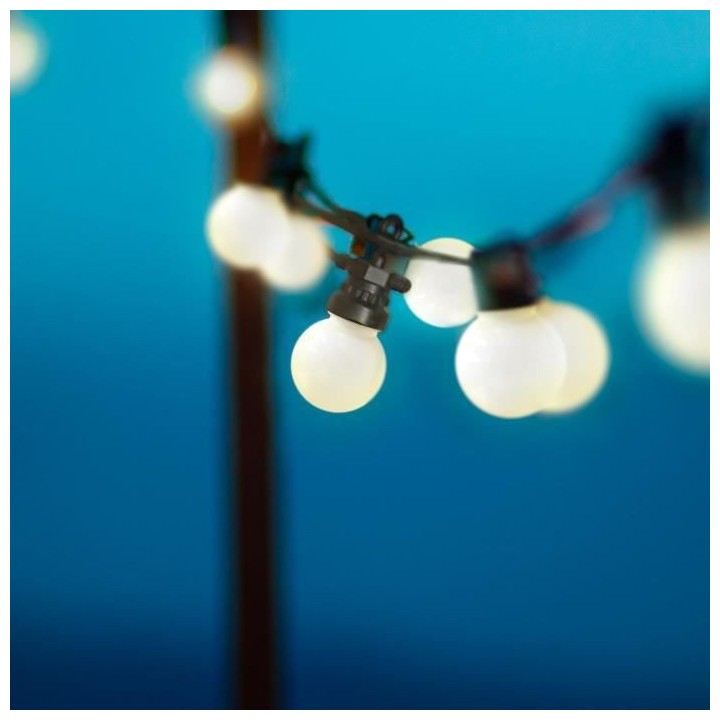 LUMI JARDIN Guirlande lumineuse extérieure connectable Party Milky -