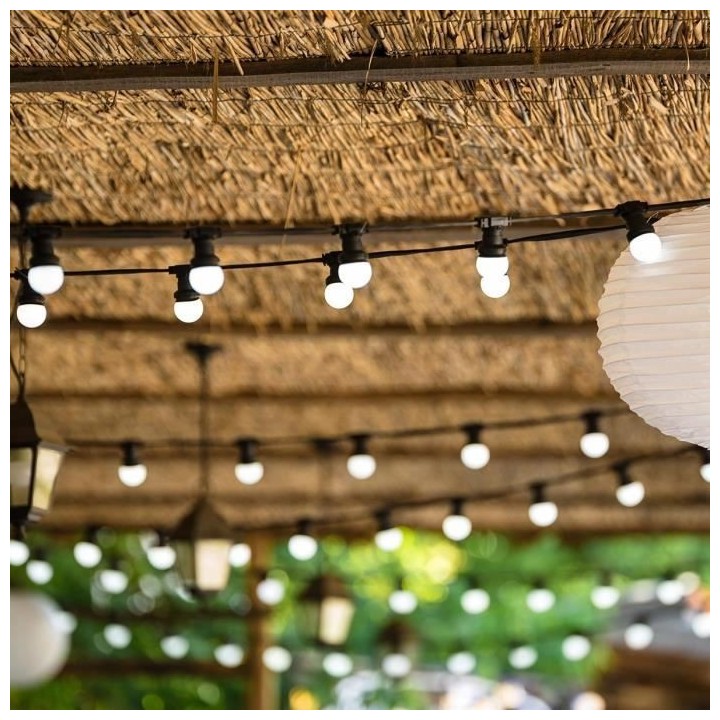 LUMI JARDIN Guirlande lumineuse extérieure connectable Party Milky -