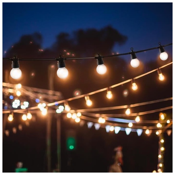 LUMI JARDIN Guirlande lumineuse extérieure connectable Party Milky -