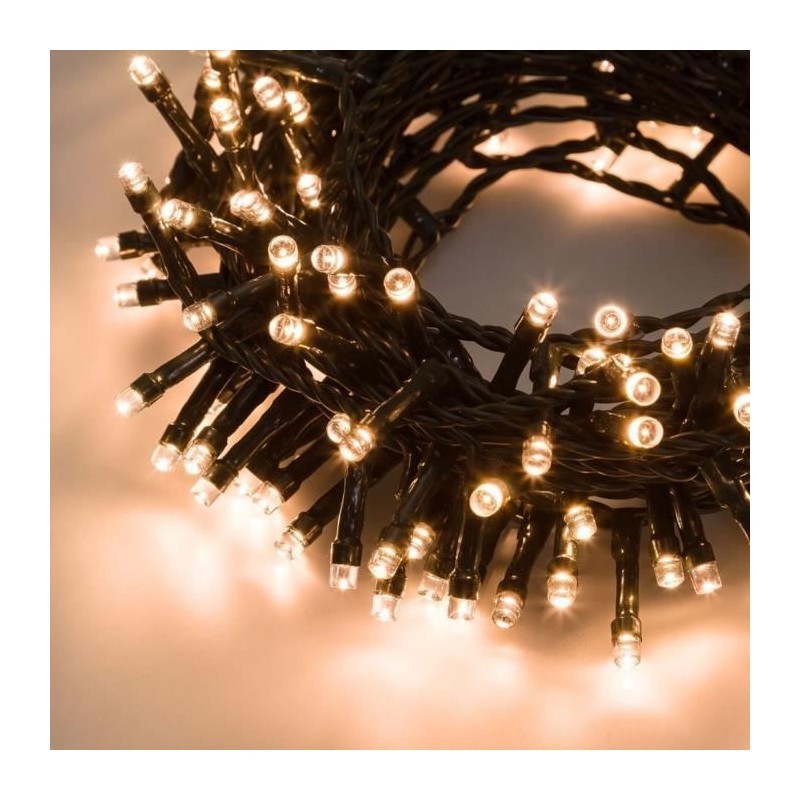 Lotti Guirlande LED d'extérieure NoeL XmasKING - 300 LED - 24V - Blanc chaud - 12,5 metres