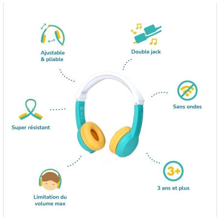 LUNII Casque audio Octave pour conteuse Ma Fabrique a Histoires