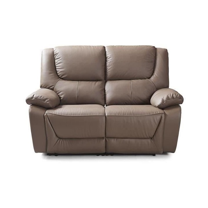 Canapé relax électrique - 2 places - SALVADOR - Cuir de buffle - Mar