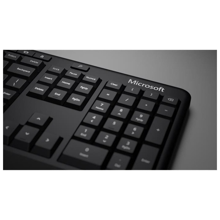 MICROSOFT Clavier Ergonomique Filaire USB - Noir - AZERTY