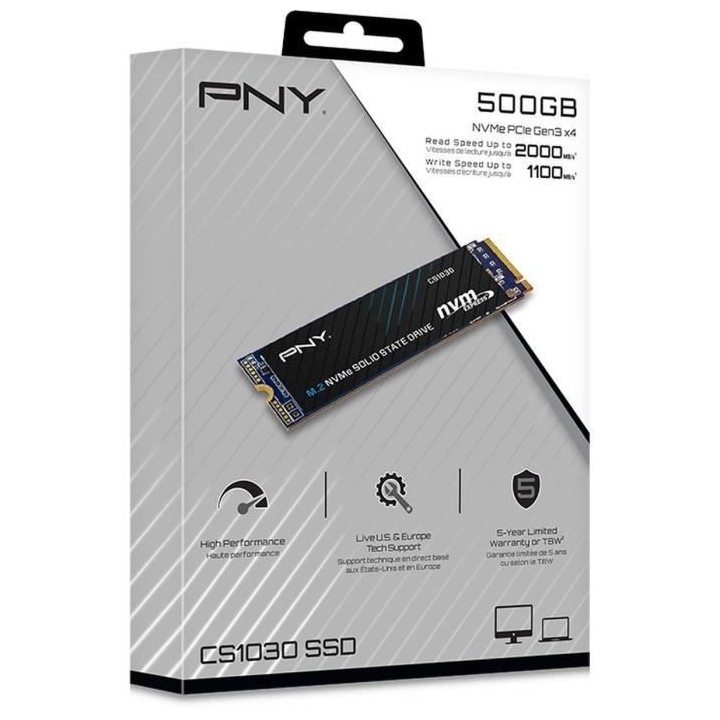 PNY - CS1030 - SSD - 500 Go - M.2 2280 - M280CS1030-500-RB