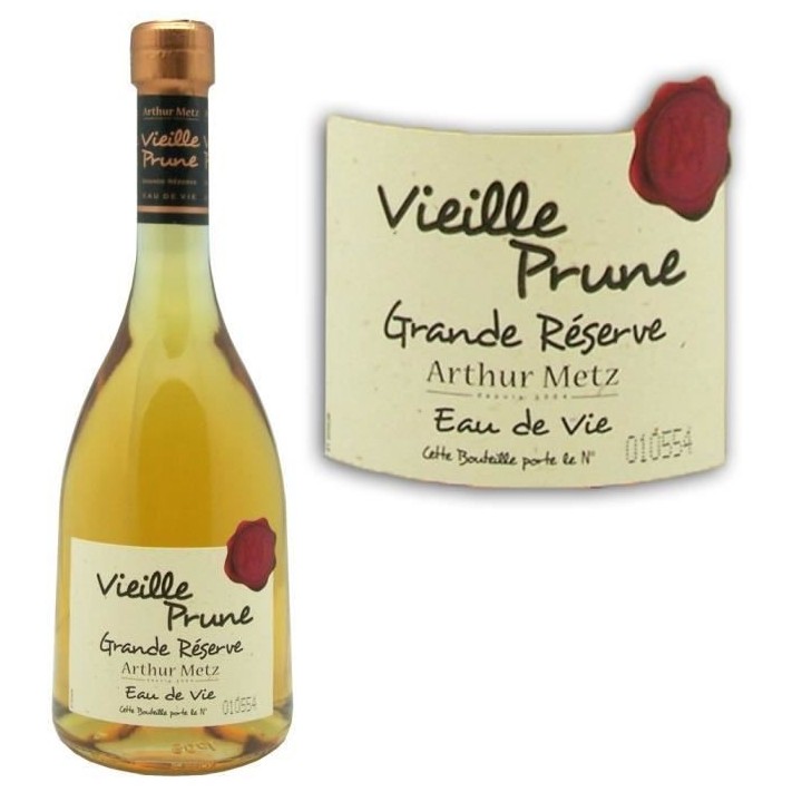 Eau de vie Vielle Prune Arthur Metz 40° 50cl