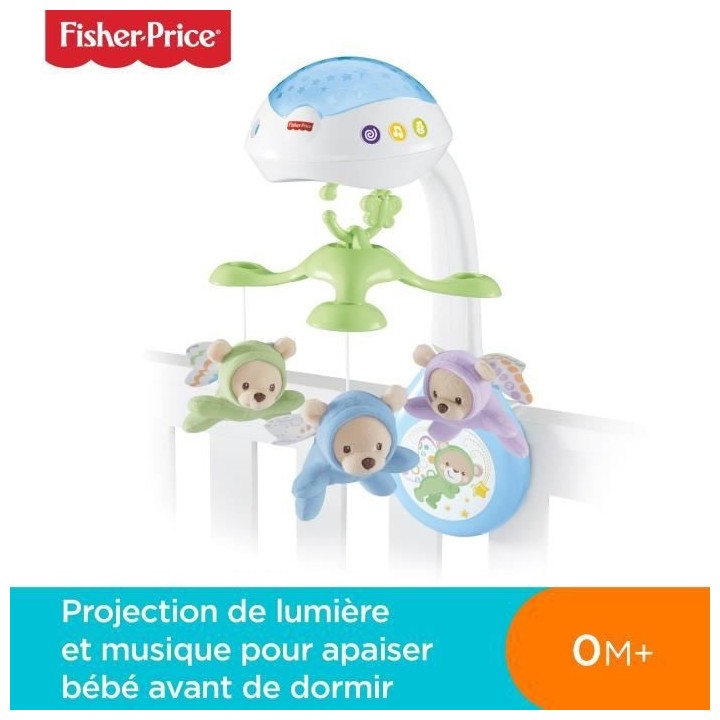 Fisher-Price - Mobile Doux Reves Papillon - Mobile lit bébé - 0 ans