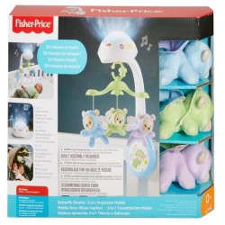 Fisher-Price - Mobile Doux Reves Papillon - Mobile lit bébé - 0 ans et +