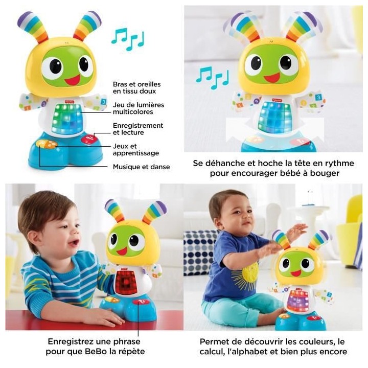 Fisher-Price - BeBo le Robot - Robot interactif - 9 mois et +