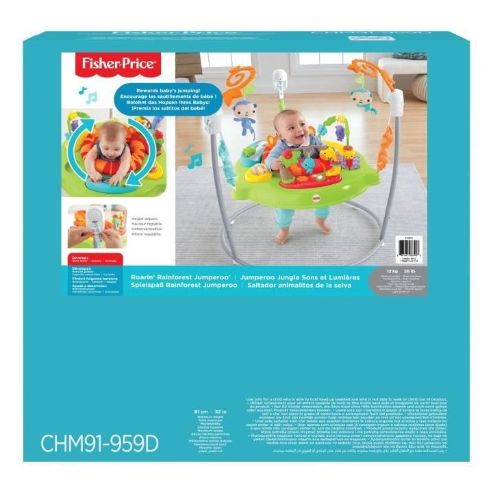 Fisher-Price - Jumperoo Jungle Sons et Lumieres - Youpala