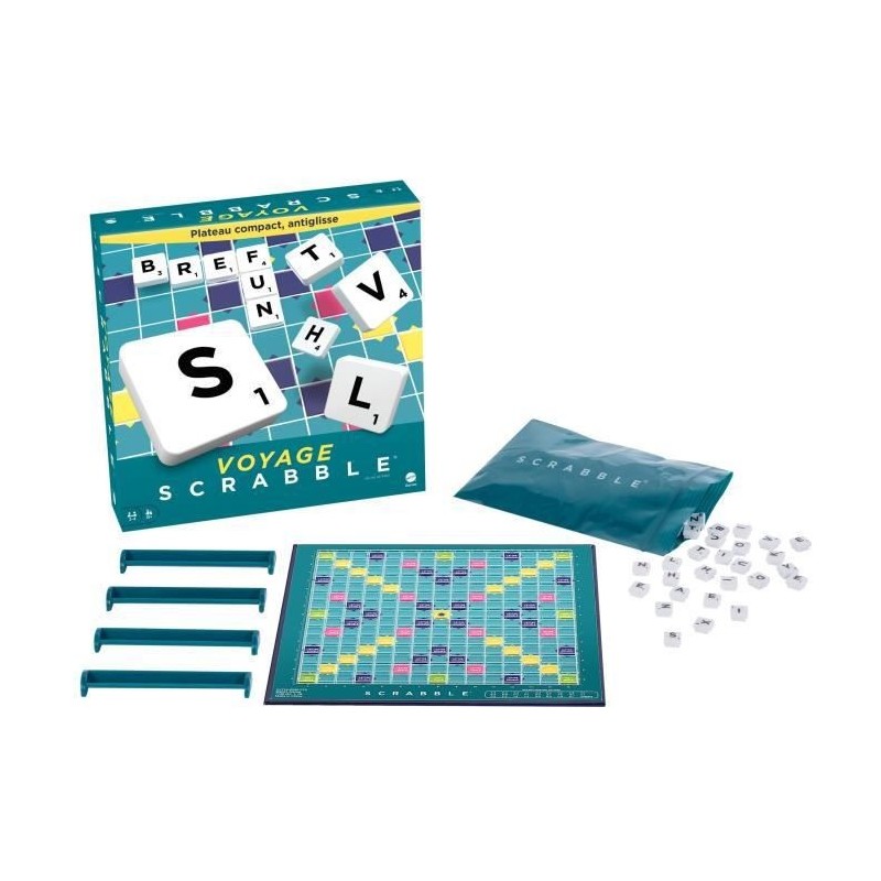 SCRABBLE VOYAGE Jeu de société - 2 a 4 joueurs - 10 ans et +