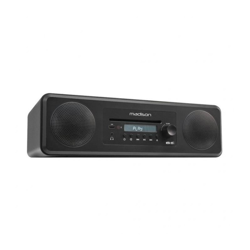 MADISON Enceinte multi-sources avec récepteur DAB+, Bluetooth, Tuner FM, Lecteur CD & USB