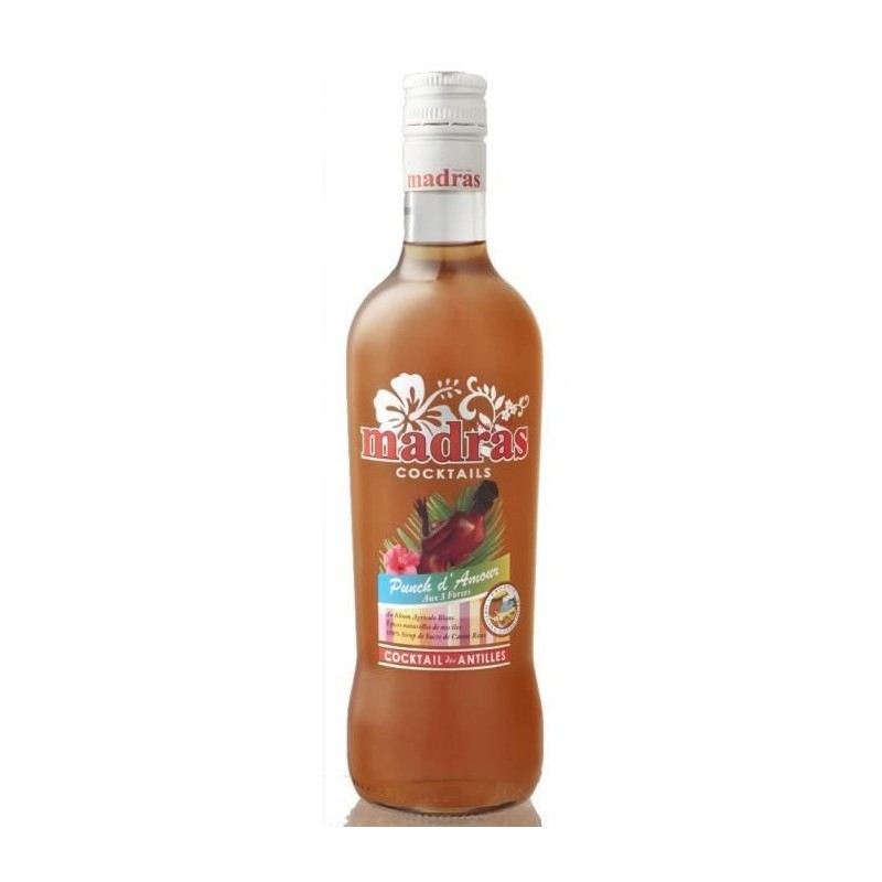 Punch d'Amour Madras - Guadeloupe - 18%vol - 70cl