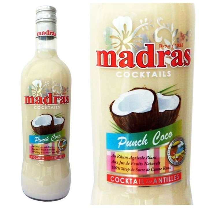 Punch Coco Madras - Guadeloupe - 18%vol - 70cl