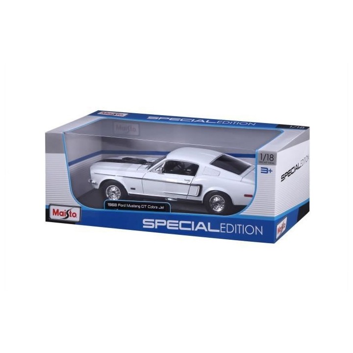 MAISTO Véhicule de collection - 1/18 - Ford Mustang GT Cobra Jet - Bl