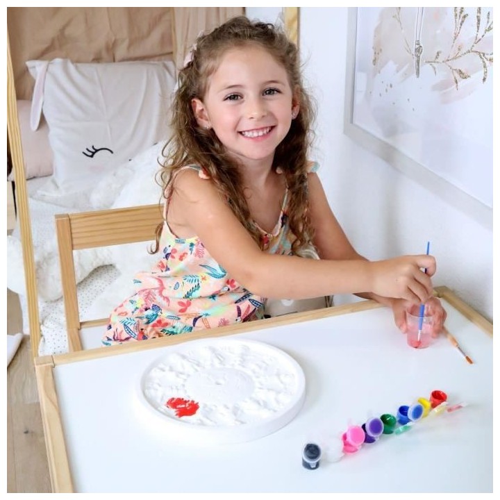 MGM - Main d'artiste - horloge platre a peindre - Loisir créatif