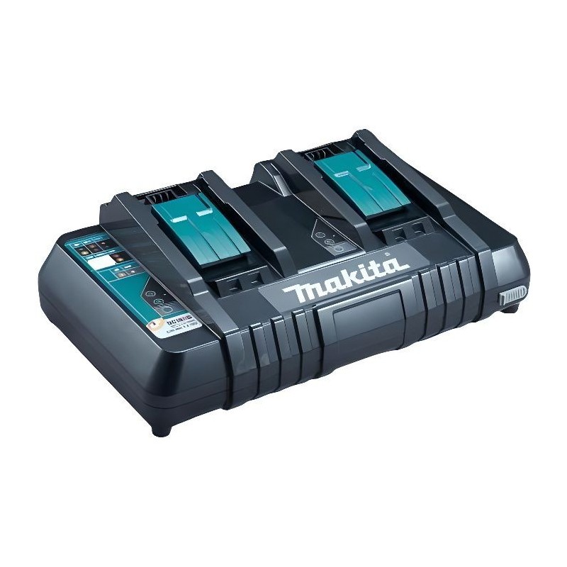 Chargeur rapide MAKITA pour 2 batteries 18V Li-ion / Ni-MH - DC18RD